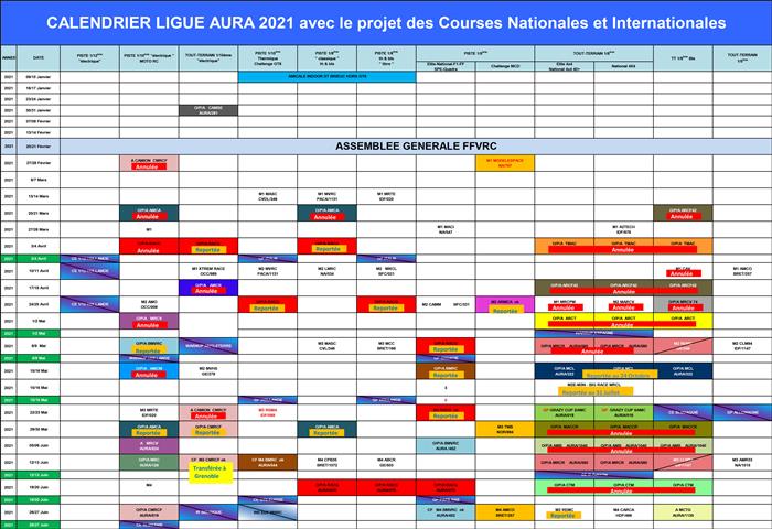 Calendrier Ligue Aura